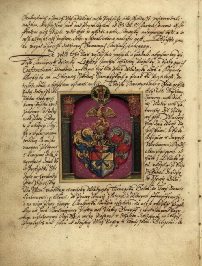 Το διάταγμα της αναγνώρισης των Federfechter ως Συντεχνία από τον Ροδόλφο τον 2ο το 1607 στην Τσεχία. 